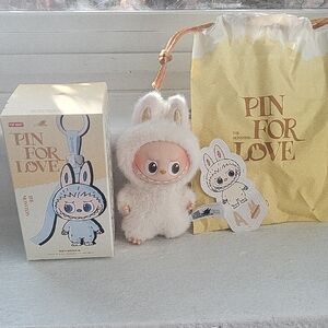 Pin For Love White Plush Toy Letter A